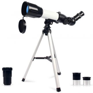 Upchase Télescope Astronomique,Portable Réflecteur, 360/50mm et 3X HD Barlow Lentille, Lunette Astronomiques