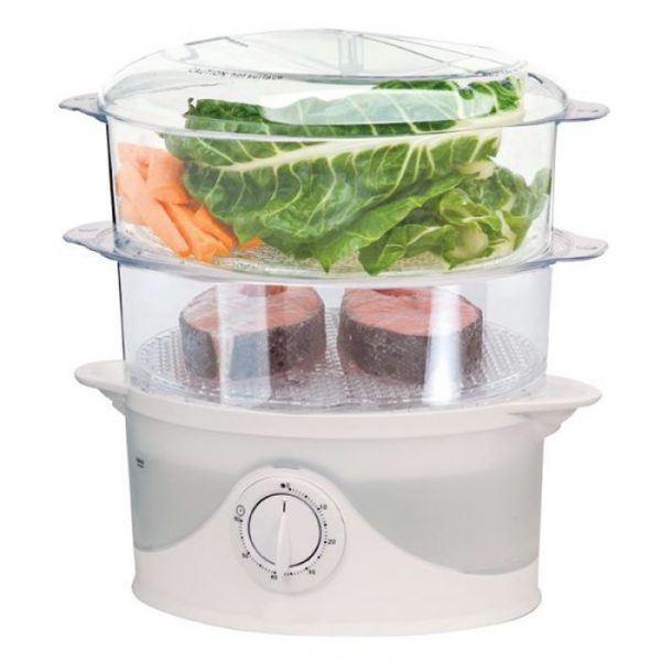Cuiseur Vapeur Inox 3 étages 28 Cm – Compatible Induction Et Gaz – Cuisson Vapeur Saine Et Rapide