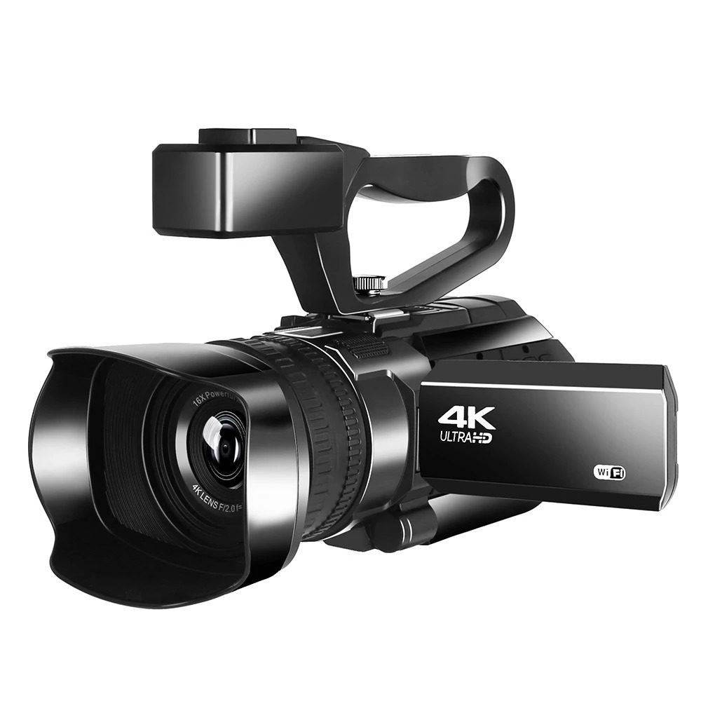 Caméra vidéo 4K Ultra HD 16X Zoom numérique Incl. télécommande
