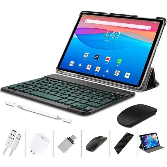 Generic Tablette - 4G LTE - Ecran 10 - Dual Sim - ROM 64Go - RAM 4Go -  noir - Prix pas cher