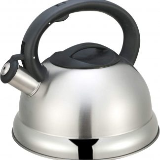 Kamberg - Bouilloire Théière sifflante 3 litres - Acier inoxydable - Poignée ergonomique - Tous Feux dont Induction